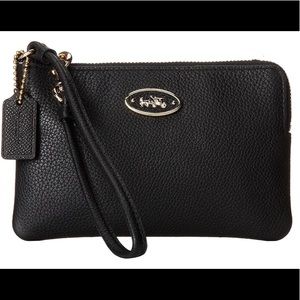 Coach Grain Leather Small Wristlet